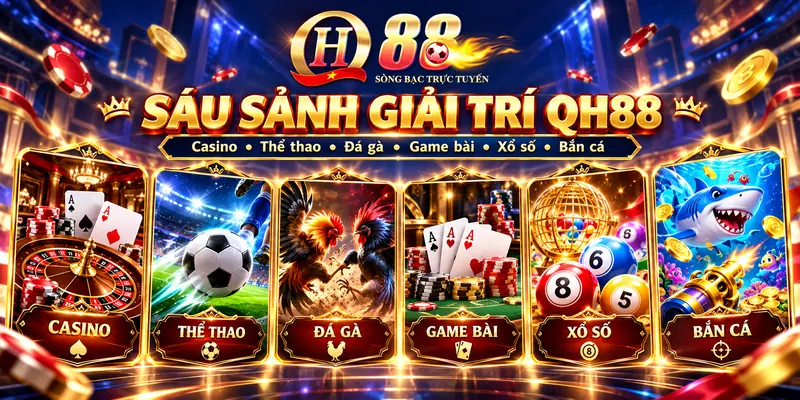 Casino thể thao đá gà game bài xổ số bắn cá QH88