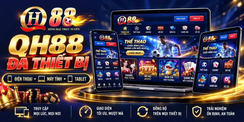 QH88 trên điện thoại máy tính và tablet